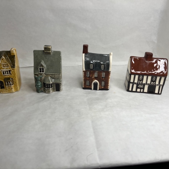 Vintage Mudlen End Studios Mini Ceramic Houses Made In England LOT 10 RARE - Picture 7 of 11